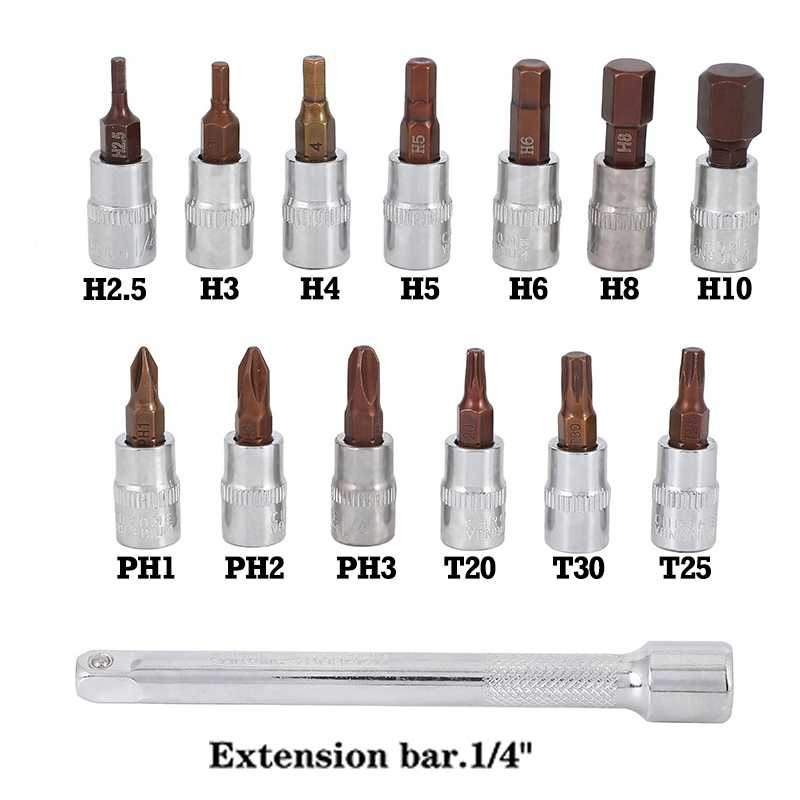 Set Kunci Ratchet Torque Wrench 2-24N.m 15 PCS Alat Reparasi Mesin Mobil Motor Peralatan Elektronik Berkualitas