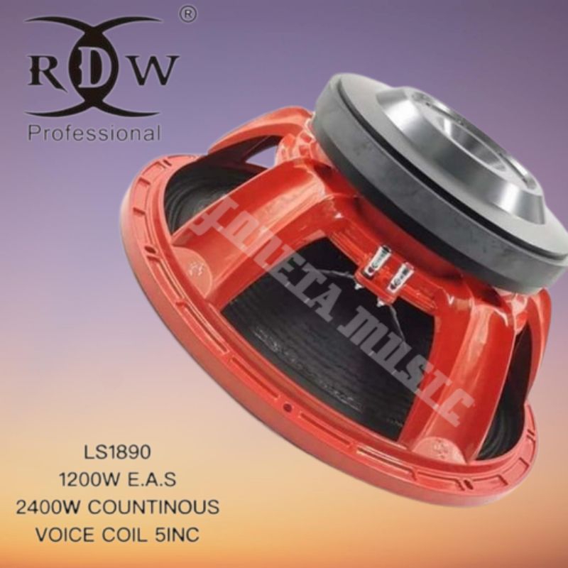 Speaker RDW Merah RDW 18 LS 1890 FT LS1890 18LS1890FT