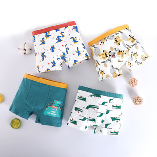 GO!BX1312 Boxer Celana Pendek Anak-anak Unisex Celana dalam CD katun Motif Kartun Lucu