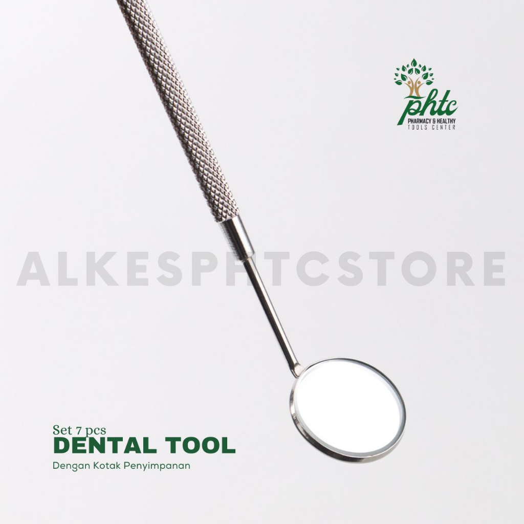 Dental Kit Alat Perawatan Dokter Gigi Stainless Steel Dentist Tool - 7-in-1 - Silver