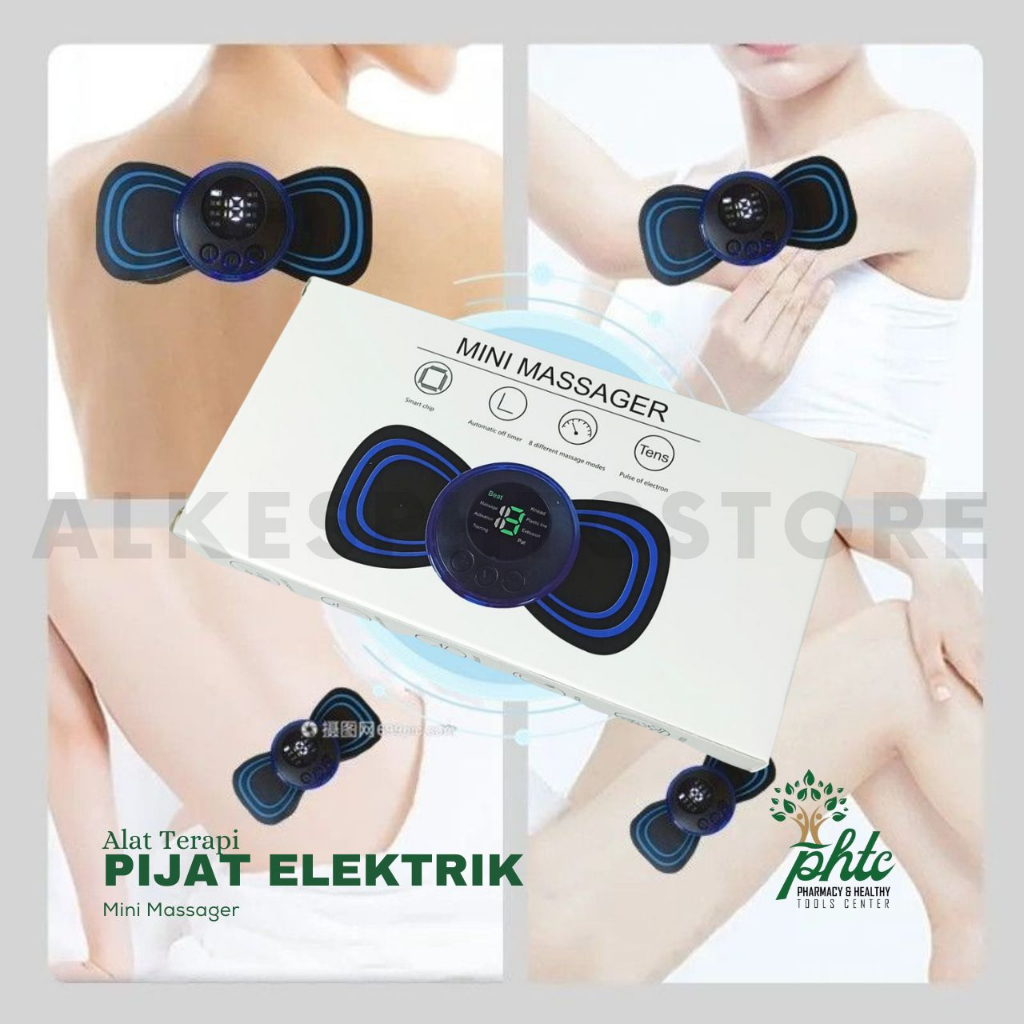 EMS Alat Terapi Pijat Elektrik Mini Massager Portable System Charge
