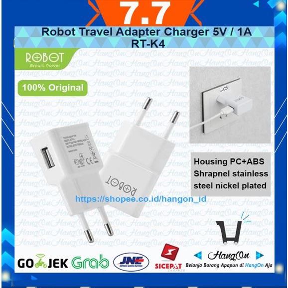 Robot Travel Adapter Charger RT-K4