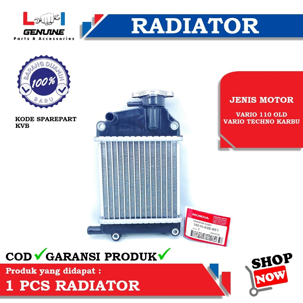 -LOI- RADIATOR HONDA VARIO 110 OLD / VARIO KARBU KVB