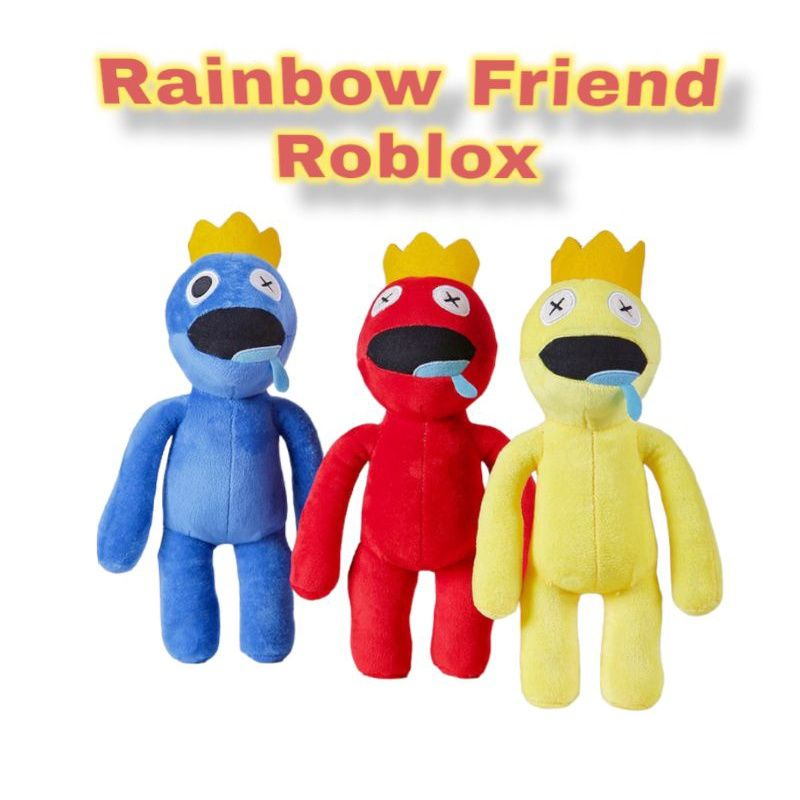 Mainan Boneka Karakter Anime Roblox Rainbow Friends Bisa Nyala Ada Lampu Led nya Lucu Imut Bahan Halus Lembut