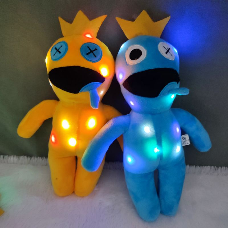 Mainan Boneka Karakter Anime Roblox Rainbow Friends Bisa Nyala Ada Lampu Led nya Lucu Imut Bahan Halus Lembut