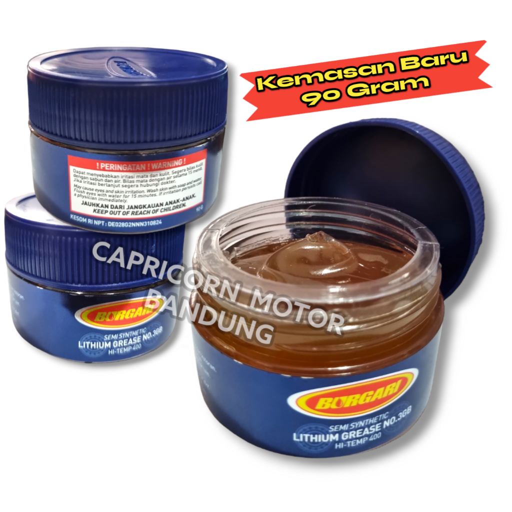 RK GRIS CVT GEMUK GREASE STEMPET HI TEMP BURGARI LITHIUM SEMI SYNTHETIC GREASE No.3 GB