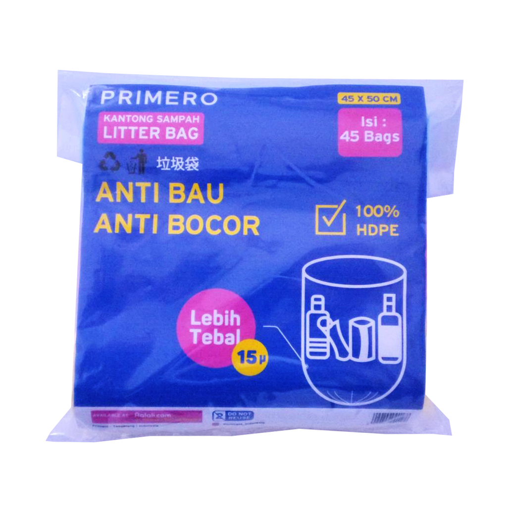 Primero Litter Bag 3 Colour Size 45x50 cm - Buy 1 get 1