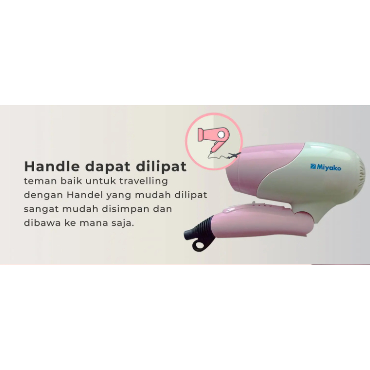 Hair Dryer Miyako HD-402P |  Pengering rambut HD402P HD-402 P HD402