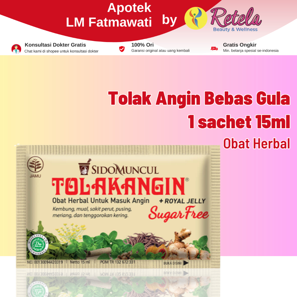 

TOLAK ANGIN BEBAS GULA 15ML