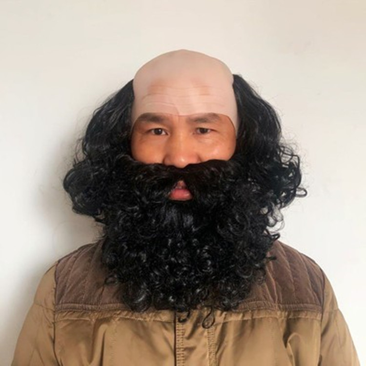 Kumis dan Jenggot Panjang Cosplay Kostum Natal Sinterklas