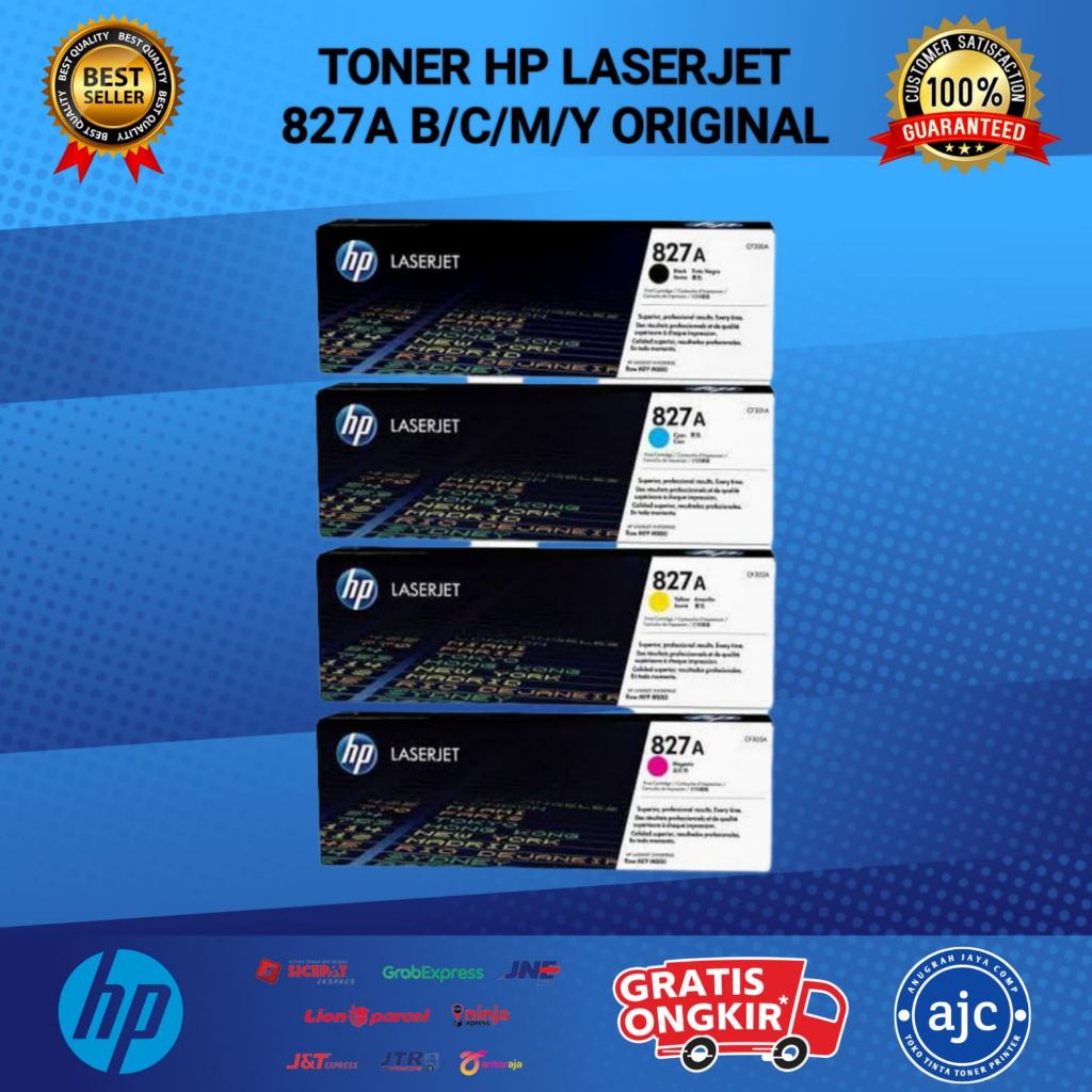 Paket Toner H P B/C/M/Y Cartridge 827A [ CF301A ] Original - PAKET PERSET