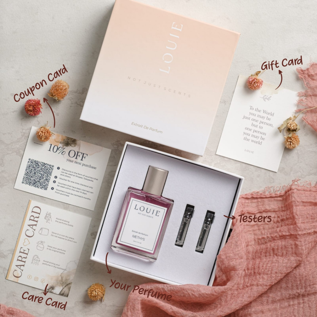 Louie Inspired Extrait De Parfum Parfume Perfume Farfum Parpum Minyak Wangi La La Rose Edp Mini kecil Travel Size Fresh Premium Lokal Mewah Wanita Perempuan Awet Original Tahan Lama Dan Wangi 24 Jam Perempuan 20 50 ml