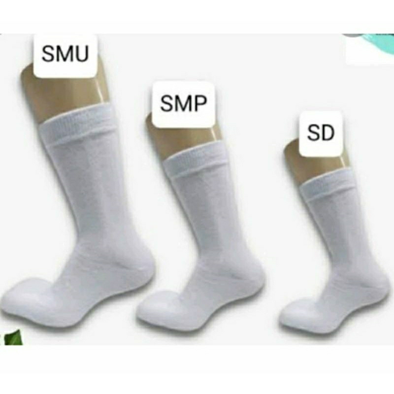 Kaos Kaki Sekolah SD SMP SMA Bahan Lebih Lembut