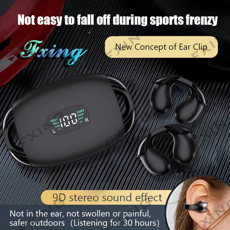 New Bone Conduction Bluetooth Earphone TWS Bluetooth 5.3 Wireless Bluetooth Headset Sport Earbud Waterproof ENC Noise Canceling