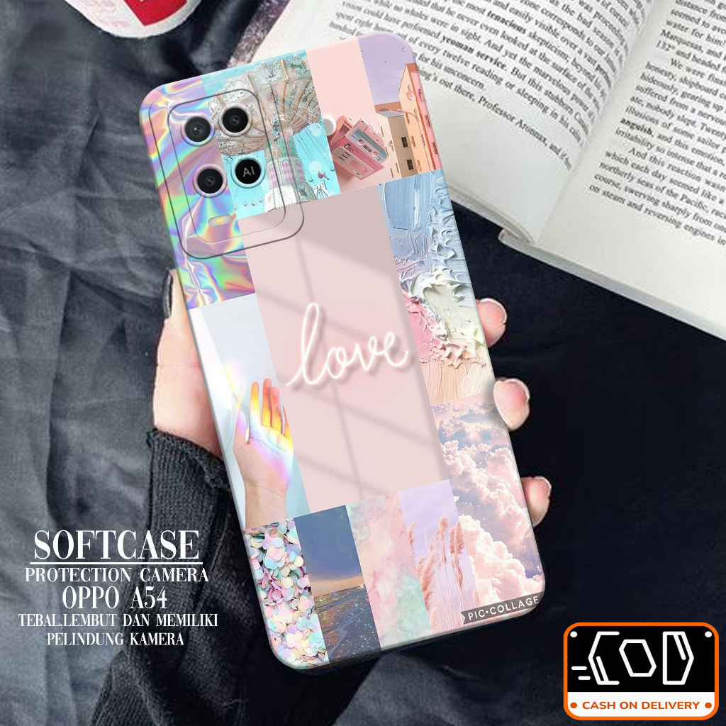Softcase Oppo A54 Soft Protection Camera Case Oppo A54 Pelindung Belakang Oppo A54 Silikon Oppo A54 