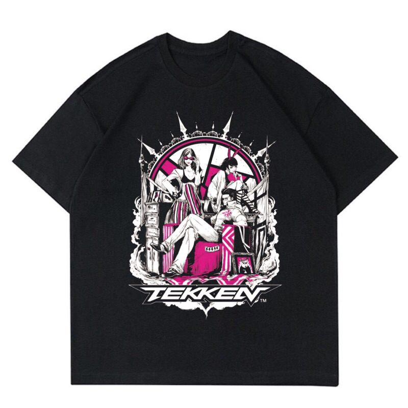 BAJU KAOS ANIME VINTAGE “TEKKEN ANIME” | T-SHIRT ANIME VINTAGE TEKKEN | GAME TEKKEN ~ BAJU KAOS OVER