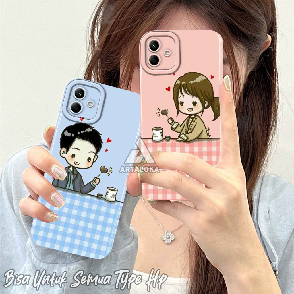 CP05 CASE COUPLE FOR OPPO A17 A17K A1K A5S A3S A12 A7 A11K A52 A54 A74 A95 A36 A76 A96  SOFTCASE COU
