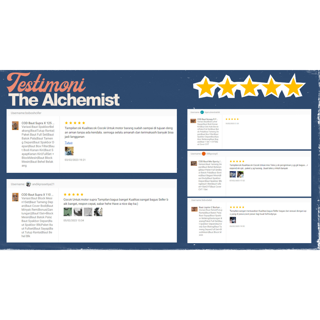 Klip Batok Lampu Depan-Utama Honda/Yamaha/Suzuki Beat/Mio/Vario/Supra