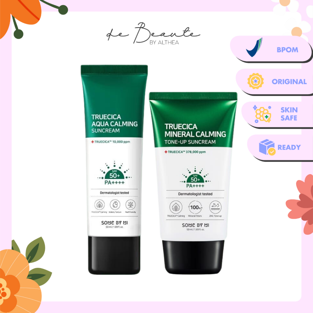 [BPOM] Some By Mi / SOMEBYMI - Truecica Mineral Calming Tone Up Suncream 50ml | Aqua Calming Suncream 50ml