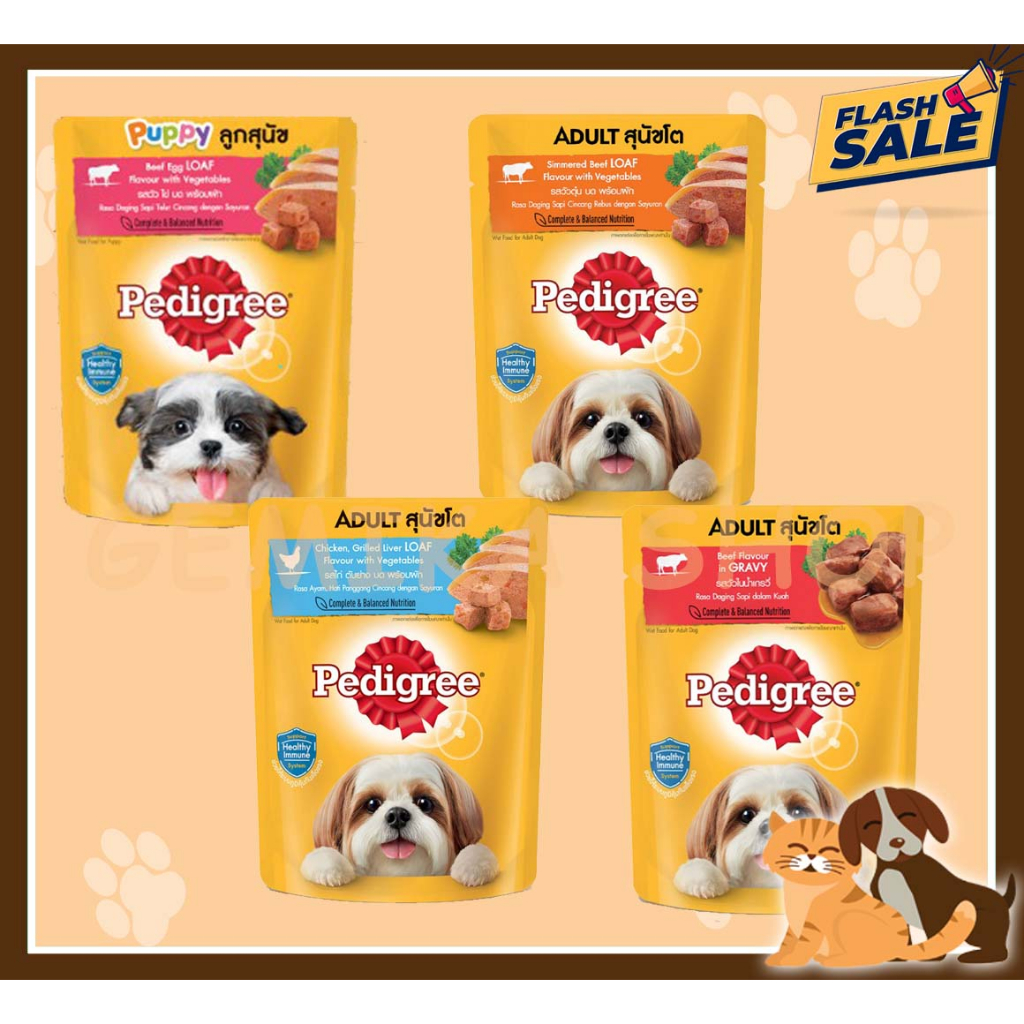 PEDIGREE POUCH 80GR ALL VARIAN ( ADULT / PUPPY )