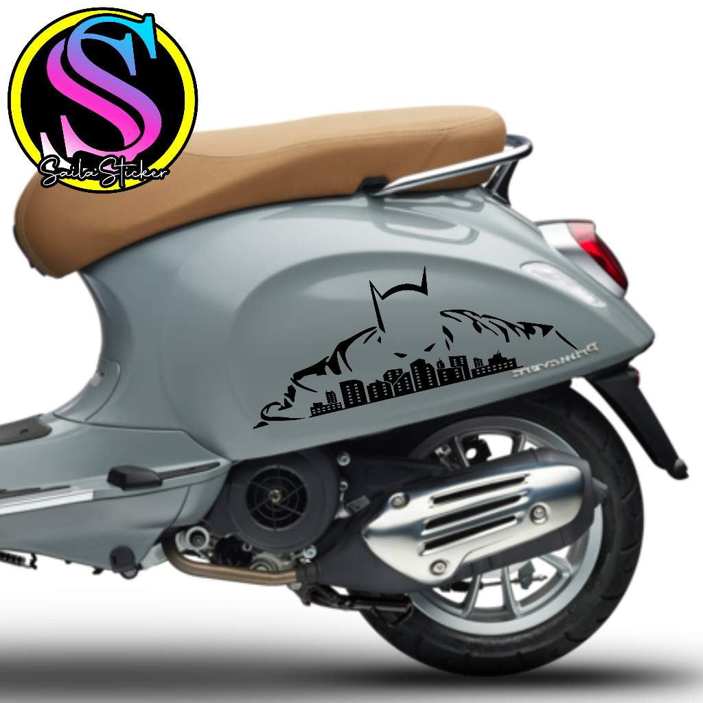 196/STICKER CUTTING/STICKER MOTOR/STICKER VESPA MATIC/STICKER KOTA BATMAN KEREN/STICKER LOGO/STRIPIN