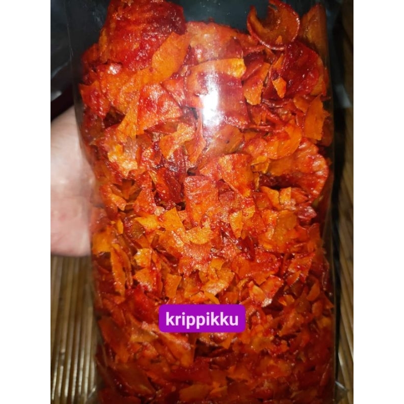 

keripik singkong pedas manis bumbu lengket