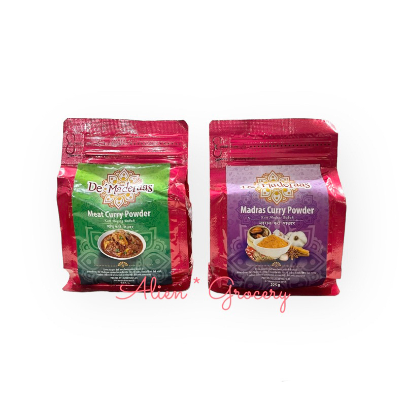 DE MADERAAS Madras Meat Bubuk Kari Kare Curry Powder Pouch 200gr