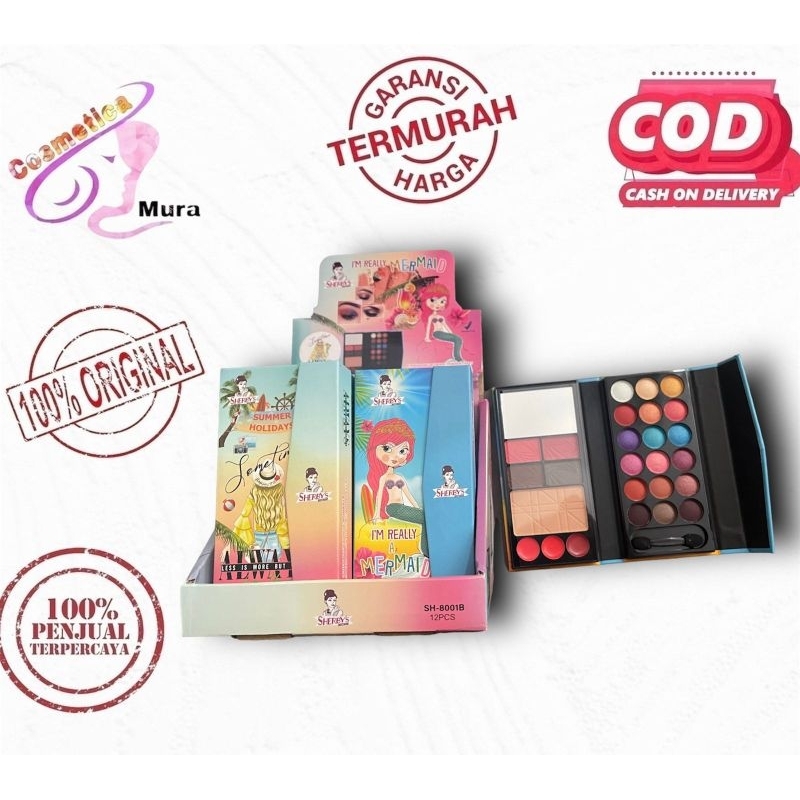 [ eyeshadow dompet bpom ] sherby eyeshadow palette dompet || dompet eyeshadow pallete sherby bpom