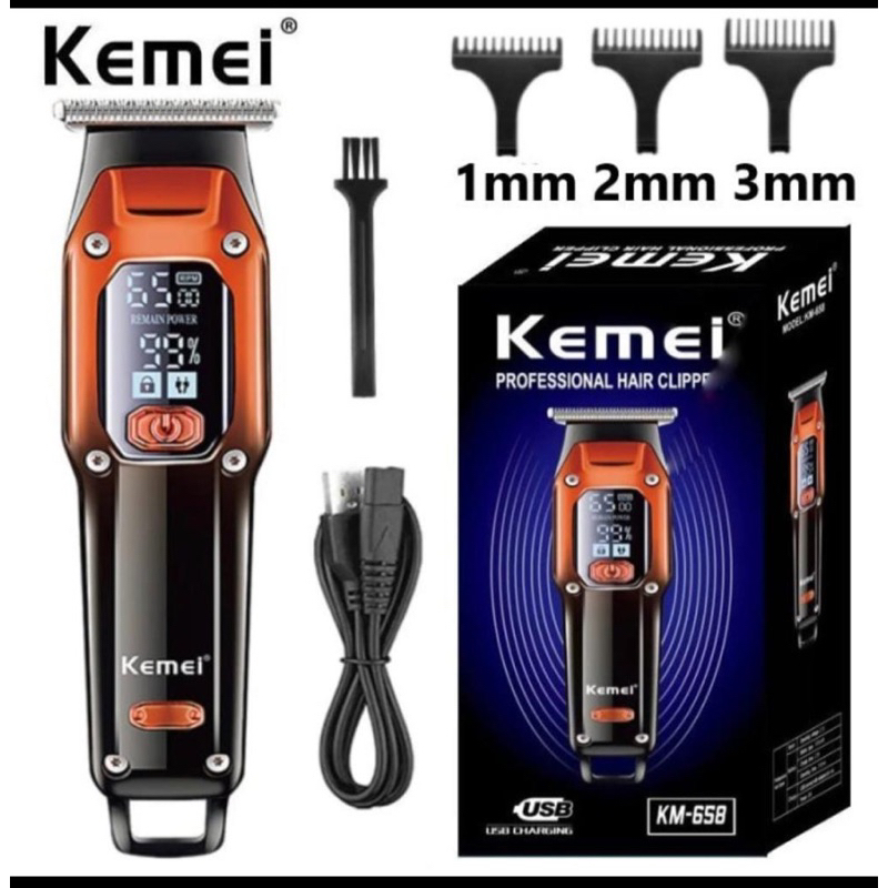 Alat cukur Rambut - Cukuran KEMEI KM-658 NEW Electric Hair cliper Trimmer