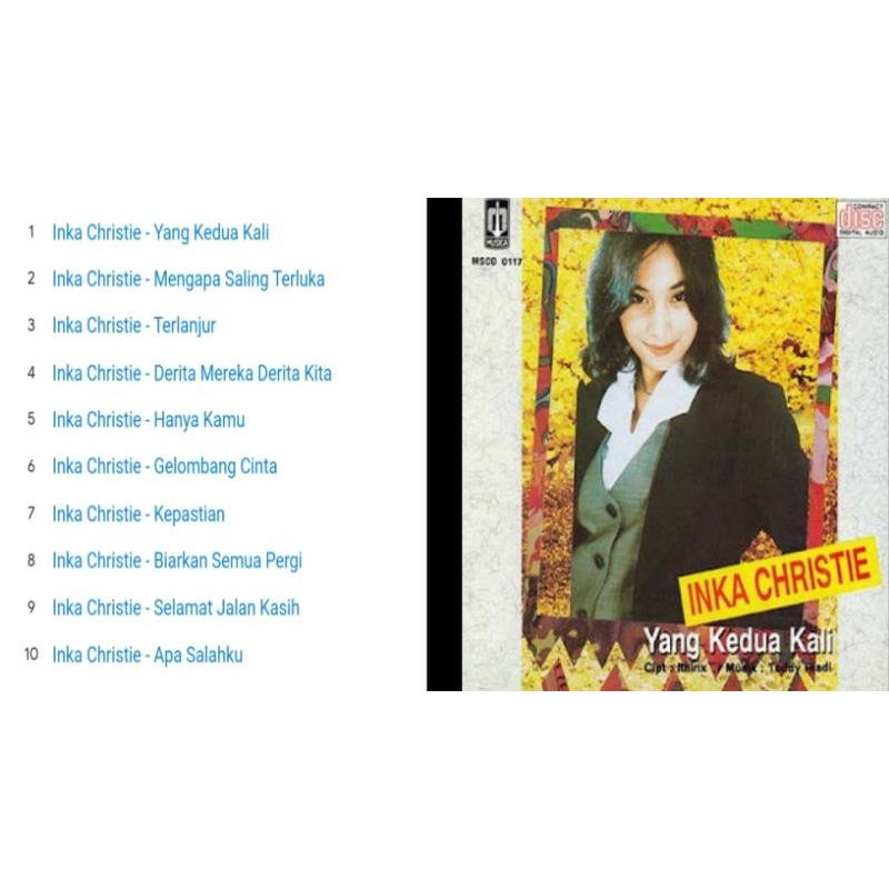 inka christie yang kedua kali 1996 cd album