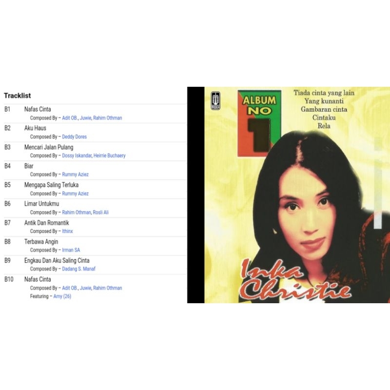 inka christie album no 1 b-side cd album 1997