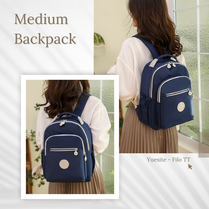 Yuesite Filo Medium Backpack Original Ransel Sedang