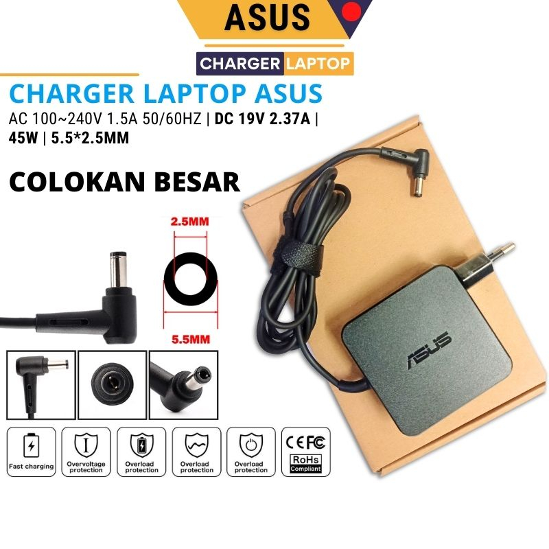 Casan Adapter Charger Laptop Asus a455l [5.5x2.5mm] [kotak]