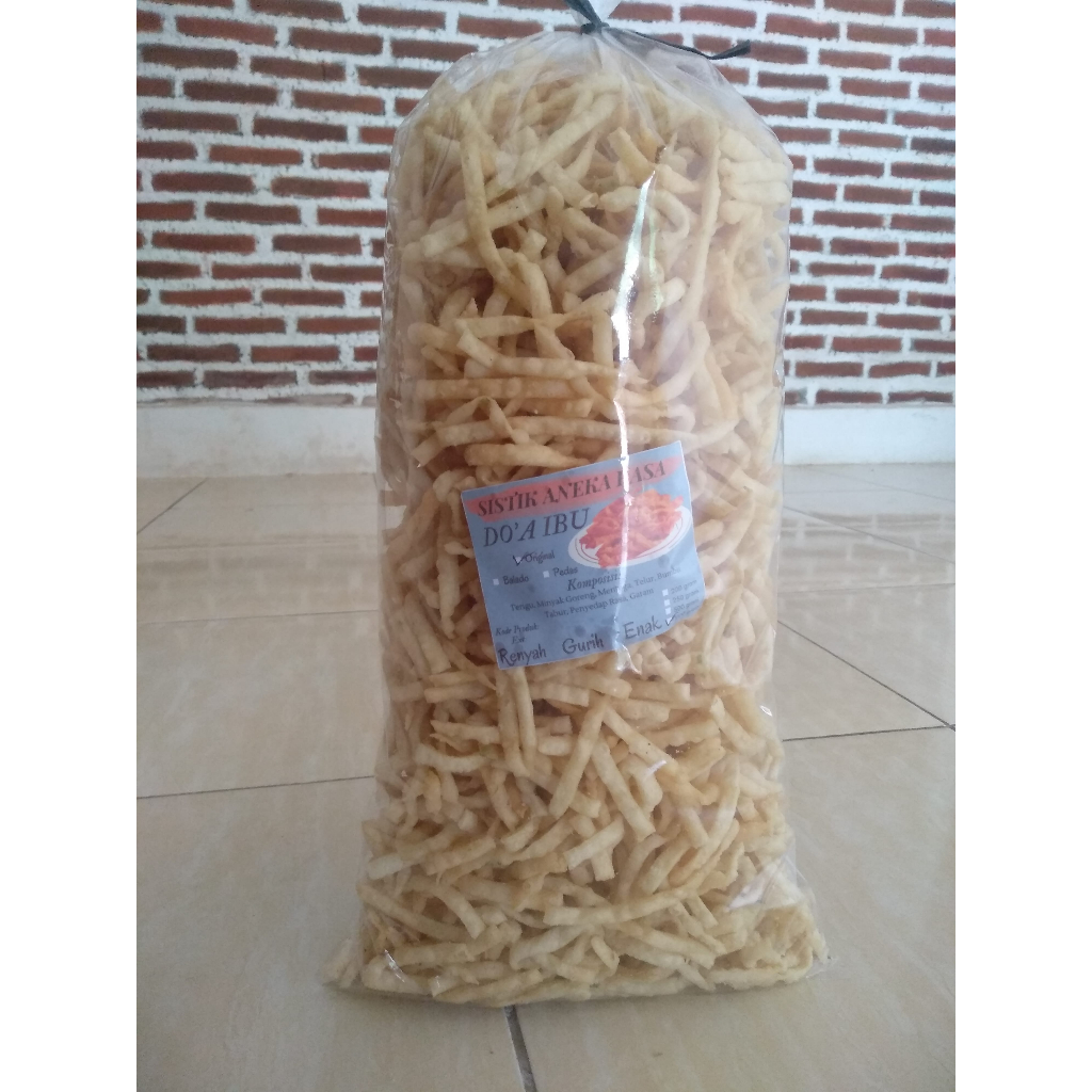 

Sistik 1000 gram Asin/Original, cemilan Enak Dan Gurih