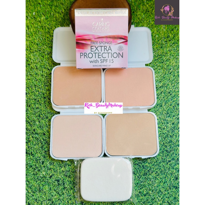 CARING COLOURS (REFILL) EXTRA PROTECTION WITH SPF 15 DUO ACTION CAKE