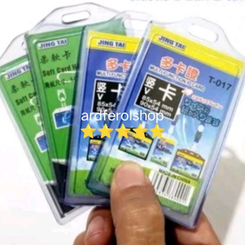 

ID CARD CASING KARET BENING TRANSPARAN 2 SISI T-017 NAME TAG ID CARD CASE ID PREMIUM