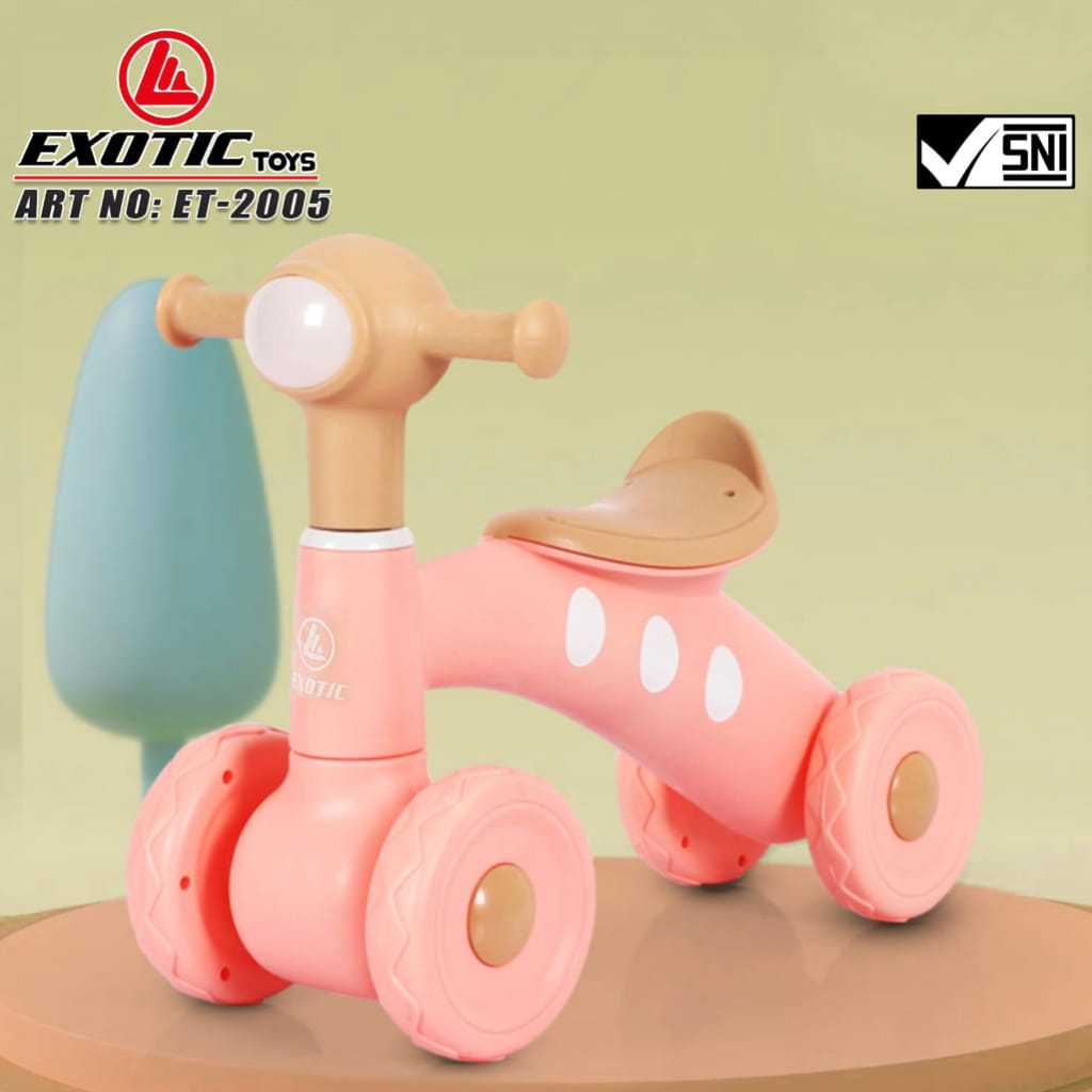 Exotic ET2005 Balance Bike Music - Ride on / Mainan anak