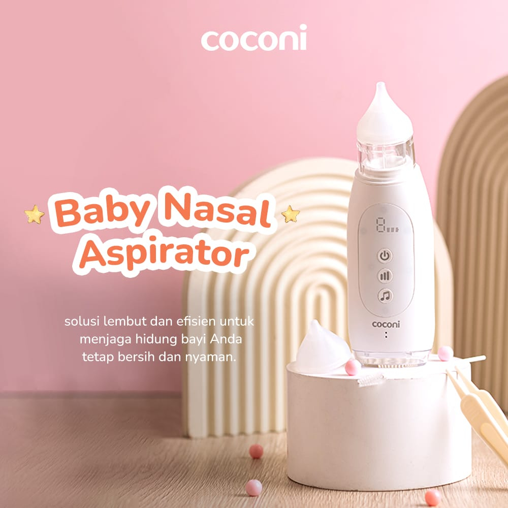 Coconi Baby Nasal Aspirator Nose 0m+ | Alat Penyedot Hidung / Ingus Elektrik Bayi