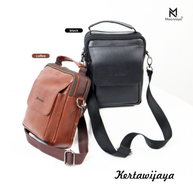 Tas selempang  pria  premium kertawijaya moonzaya terbaru