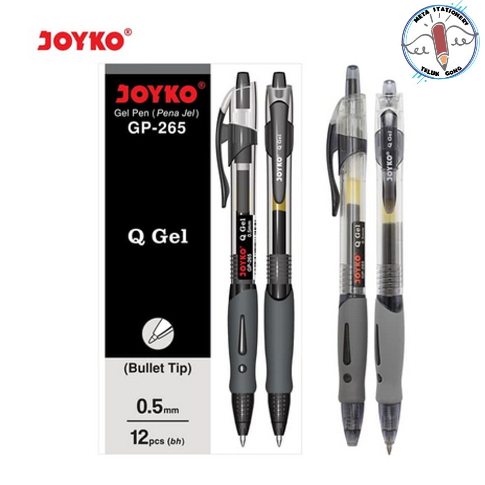 

Pulpen Joyko Q-gel GP-265 Hitam (12pc)