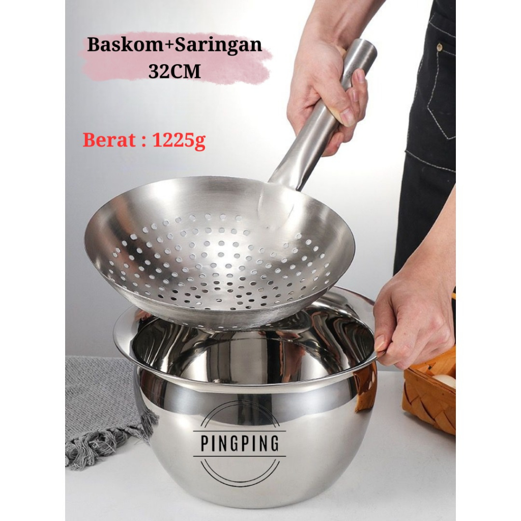 Baskom Minyak / Saringan Minyak stainless steel