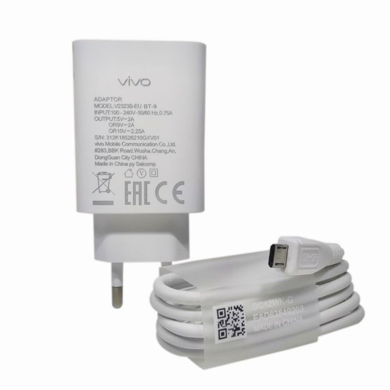 CHARGER V2323B-EU 2A MICRO USB FAST CHARGING FOR VIVO Y17 / Y19 / Y20