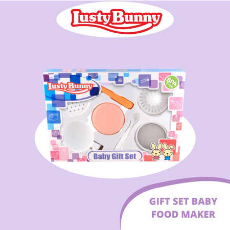 LustyBunny Baby Food Maker Set Gift Perlengkapan Makan Bayi