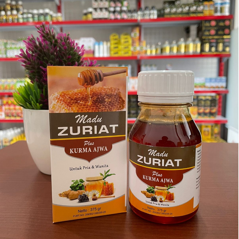 

Madu Zuriat Plus Kurma Ajwa 375gram | Madu Kesuburan Pria dan Wanita