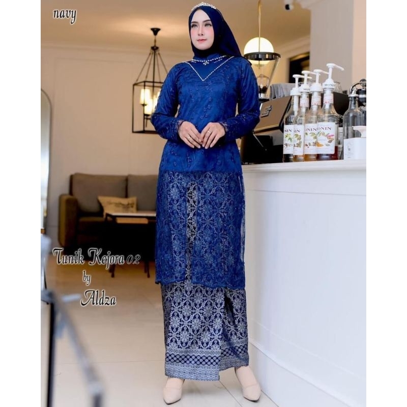 Stelan Kebaya Tunik Kurung Nadin Original Butik