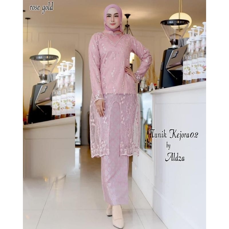 Stelan Kebaya Tunik Kurung Nadin Original Butik