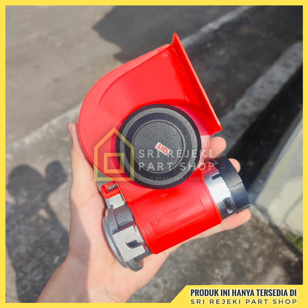 HJK Klakson Angin Nautilus Dinamo 12 - 24 Volt Untuk Mobil Pick Up Dan Truck - Kelakson Stable Keong