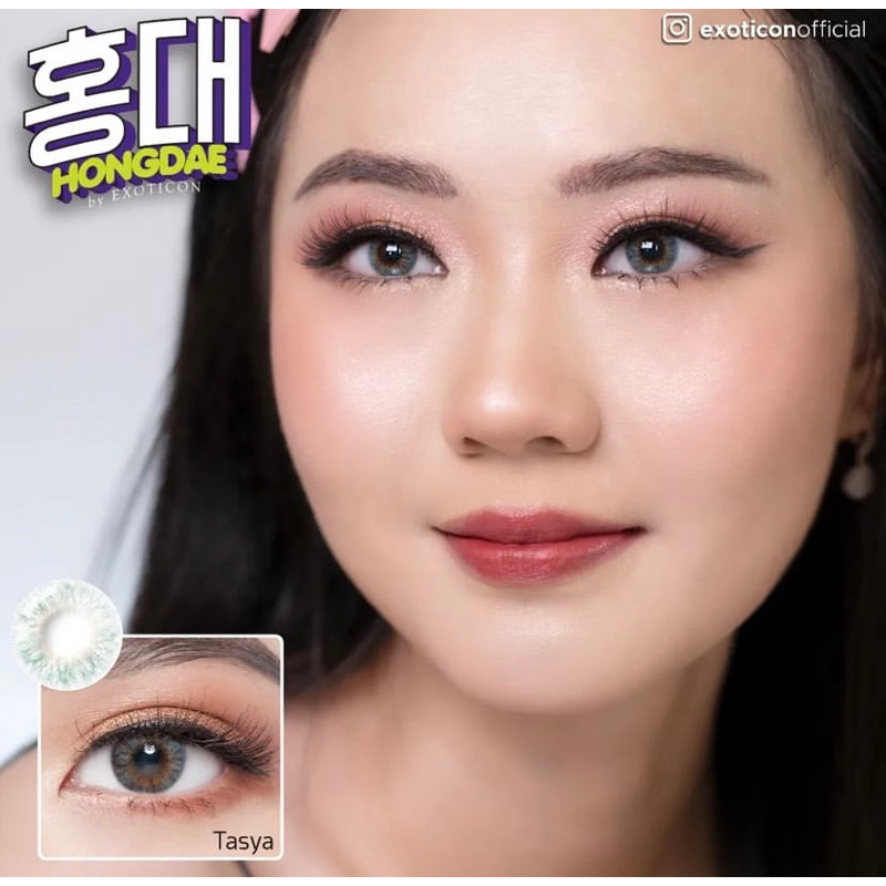 Softlens Hongdae by Exoticon | Ready Normal &amp; Minus | Diameter 14.2mm | Free Lenscase