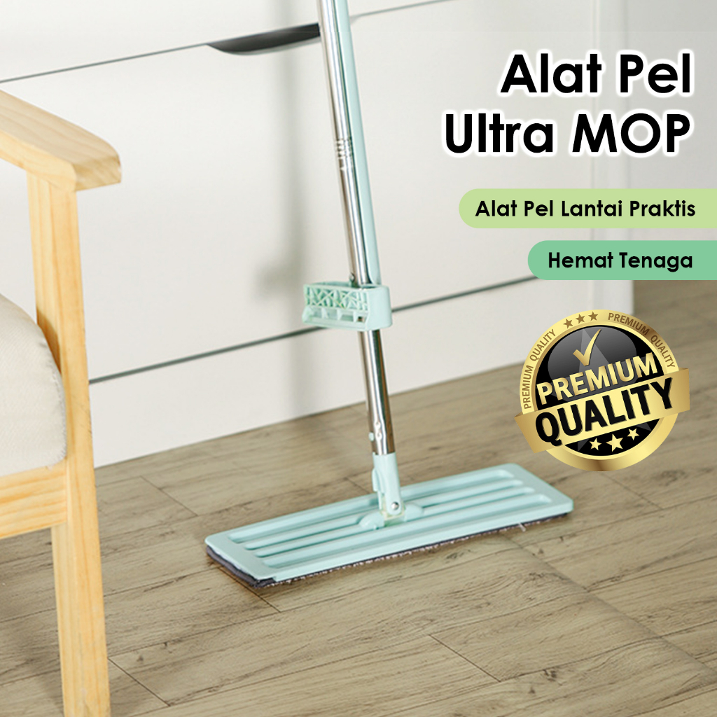 Ultra Mop Alat Pel Praktis Kain pel Lantai Magic Boom Spray Mop Pel lantai Ultra Moop Kain Pel Otomatis Pel Pelan C2A1