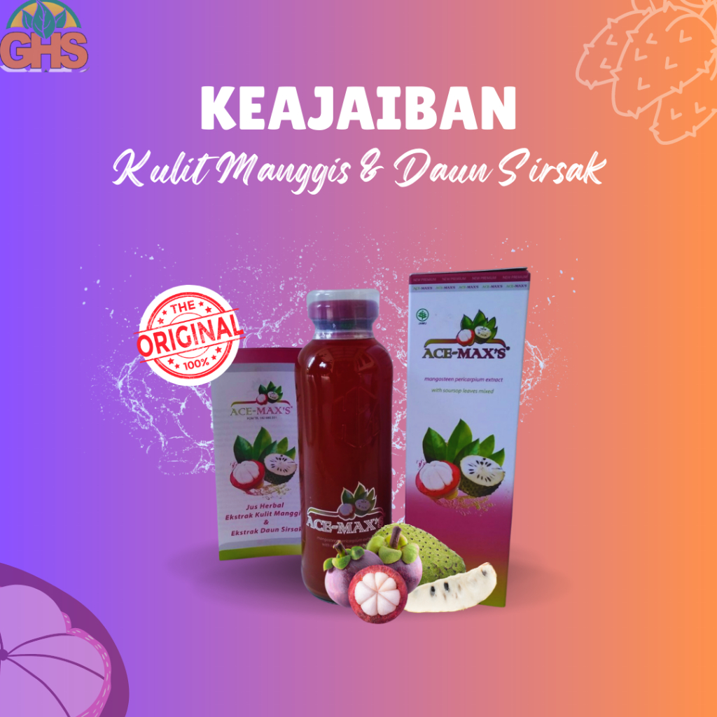 

AceMax AceMaxs Ace Maxs Asli - Jus Ekstrak Kulit Manggis Dan Daun Sirsak - Obat Herbal Kanker Kista Myom Tumor Benjolan Ms Maxs - Kapsul Extrak Kulit Manggis Dan Daun Sirsak